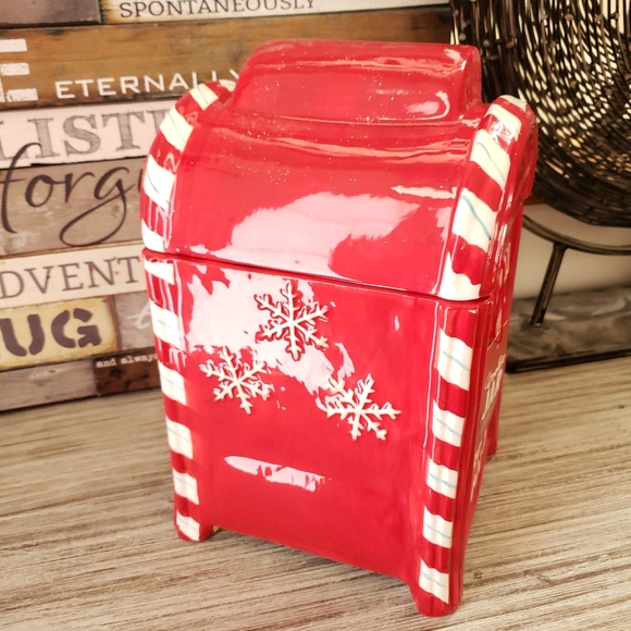 Holly Joy Letters for Santa Red Mailbox Cookie Jar - Picture 5 of 9